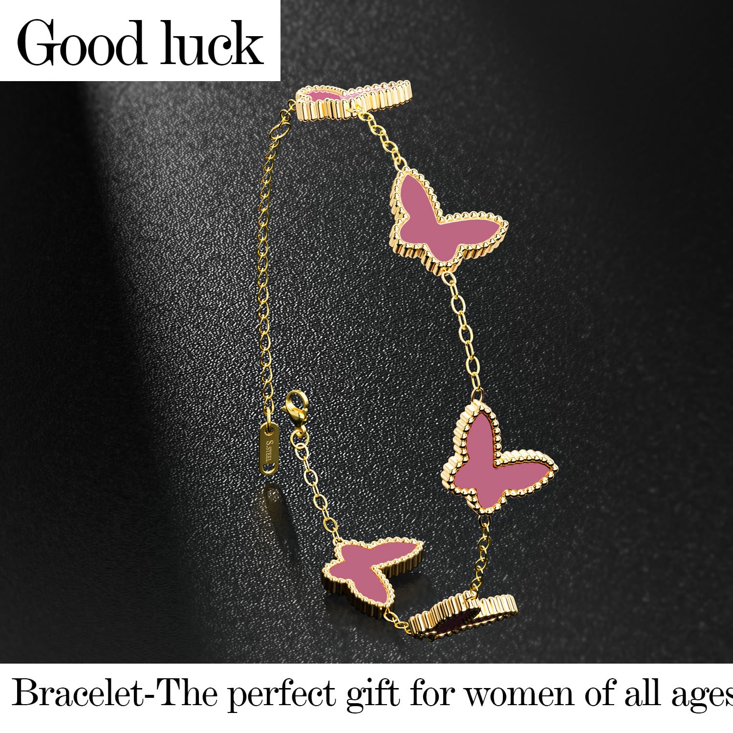 AiCase 18K Gold Clover Bracelet