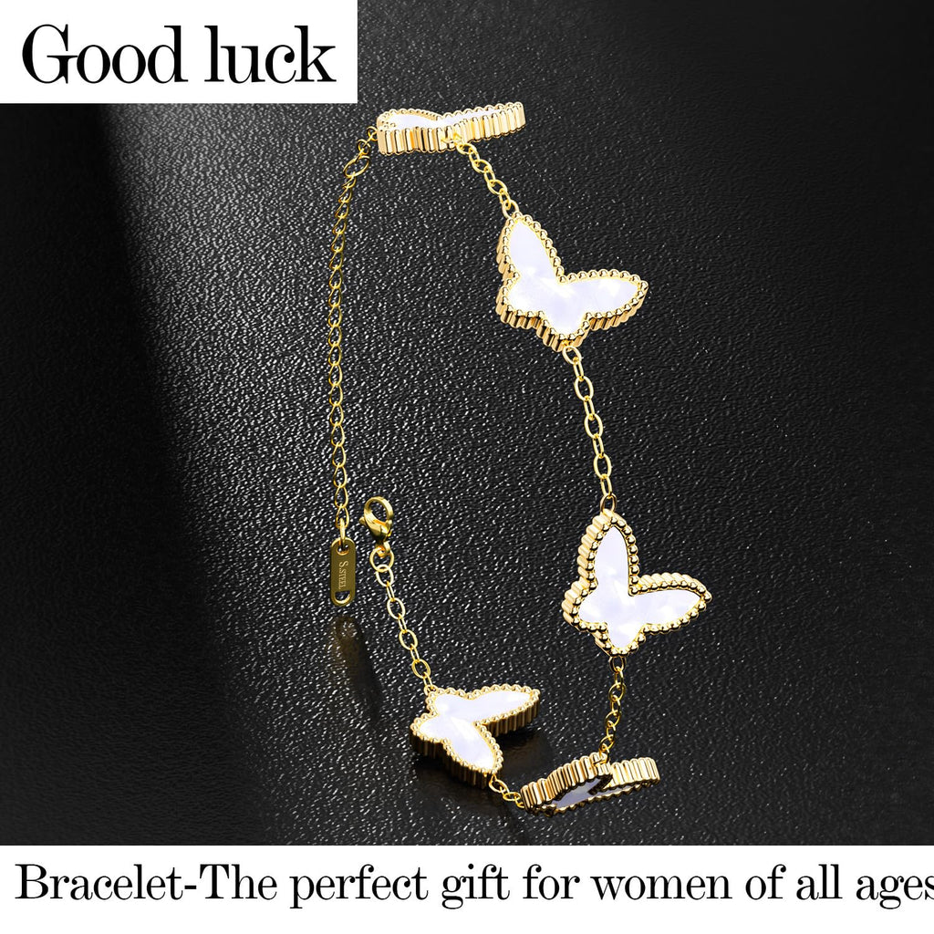 AiCase 18K Gold Clover Bracelet