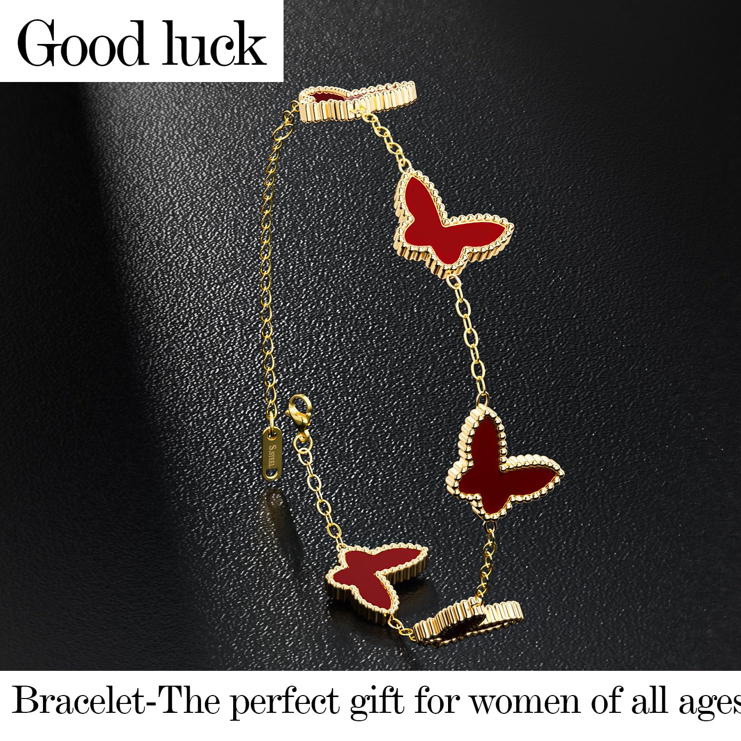 AiCase 18K Gold Clover Bracelet