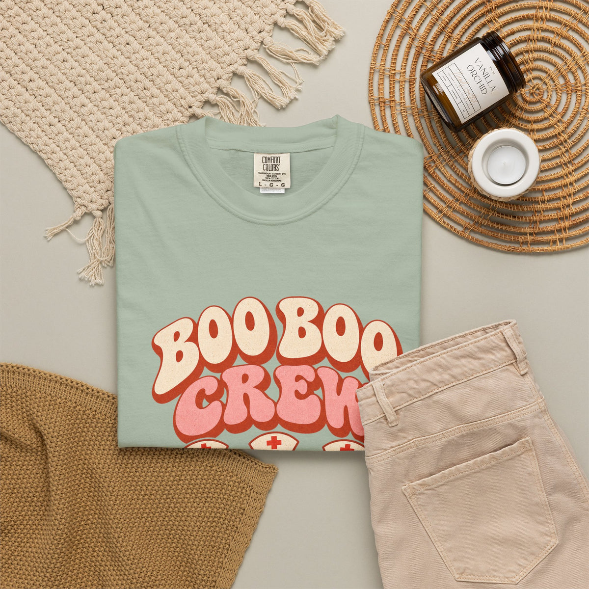 Boo Boo Crew Nurse T-Shirt – Cute Ghost Nurse Tee for Healthcare Workers