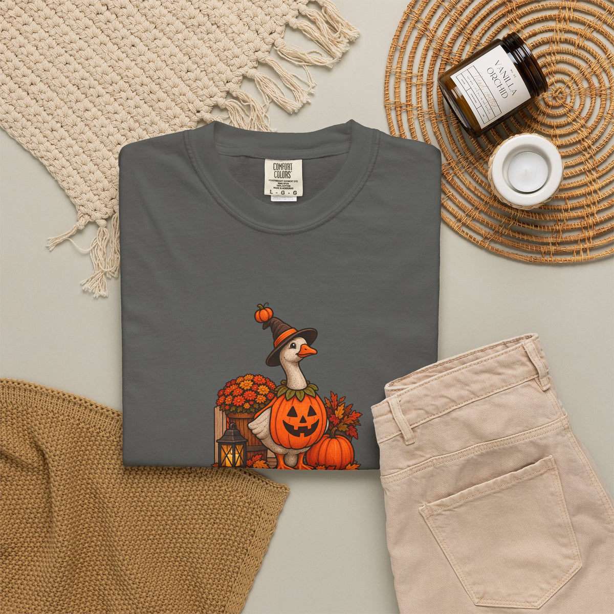 Porch Goose Vibes Halloween T-Shirt