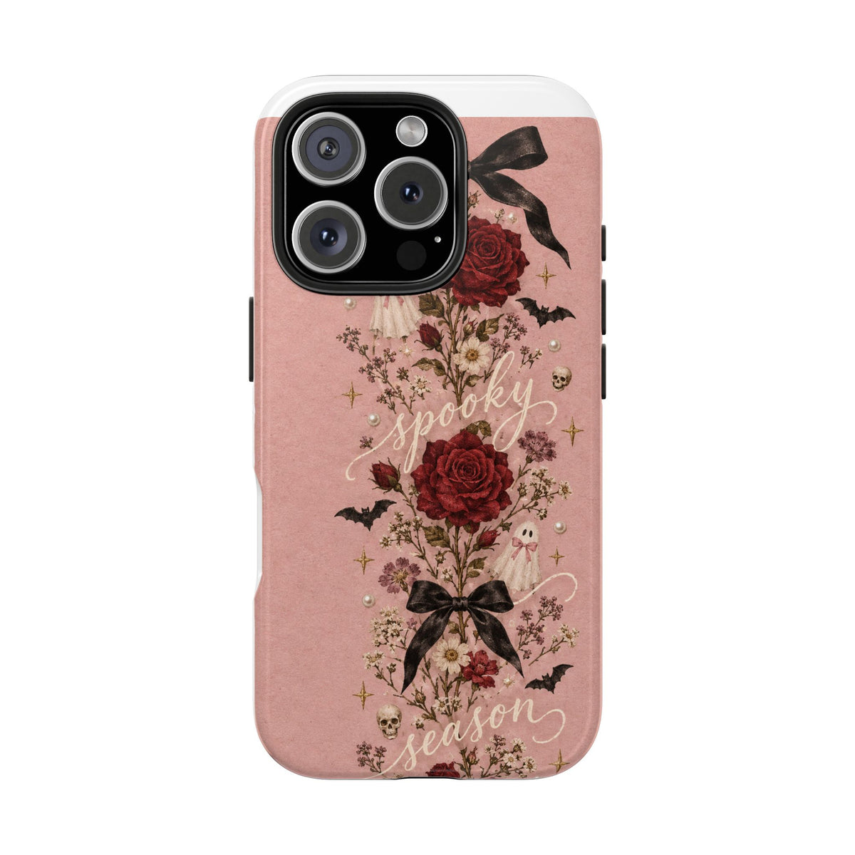 Tough Phone Case — 'Spooky Season' Vintage Rose Protective Cover