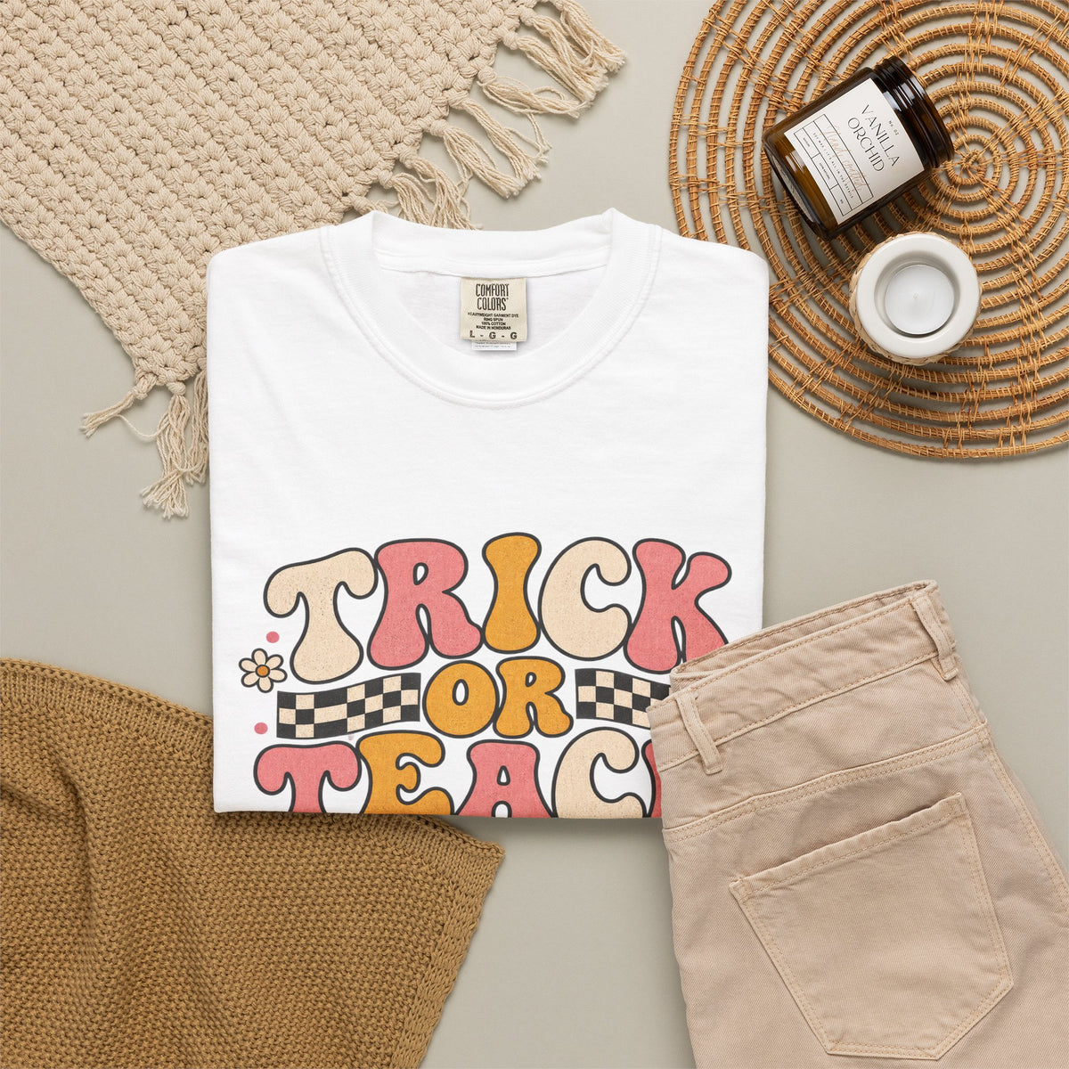 Trick or Teach 3rd Grade Halloween T-Shirt