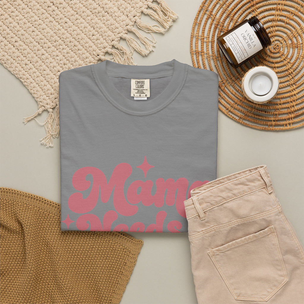 Mama Needs a Minute T-Shirt — Retro Mom Graphic Tee