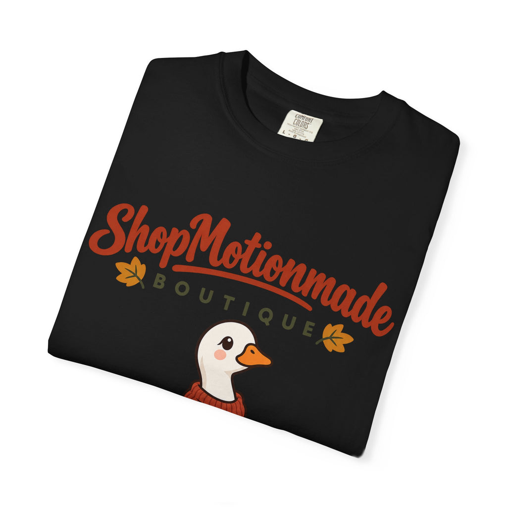 Autumn Goose Boutique T-Shirt — "ShopMotionmade" Cozy Fall Graphic Tee