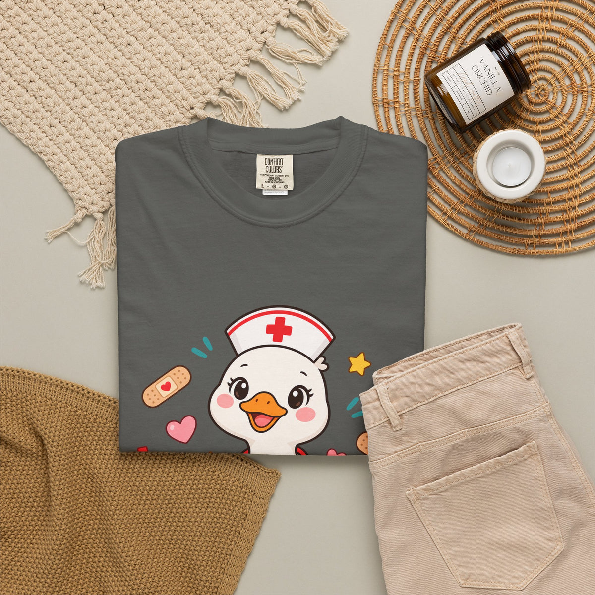 Nurse Duck Heart T-Shirt — Cute Nursing Gift
