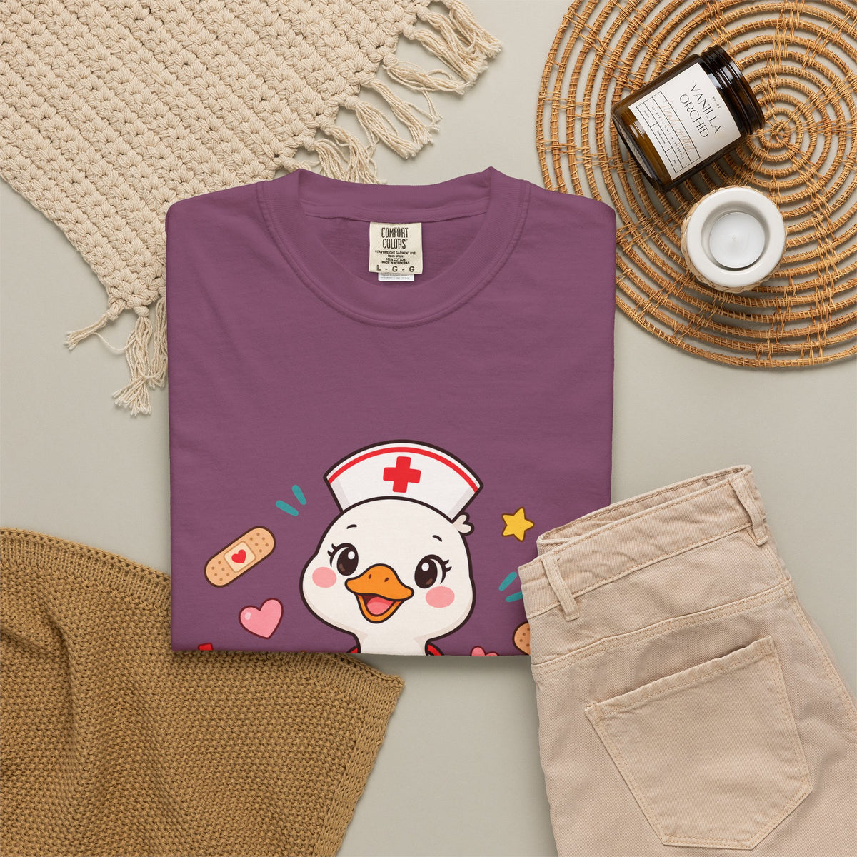 Nurse Duck Heart T-Shirt — Cute Nursing Gift