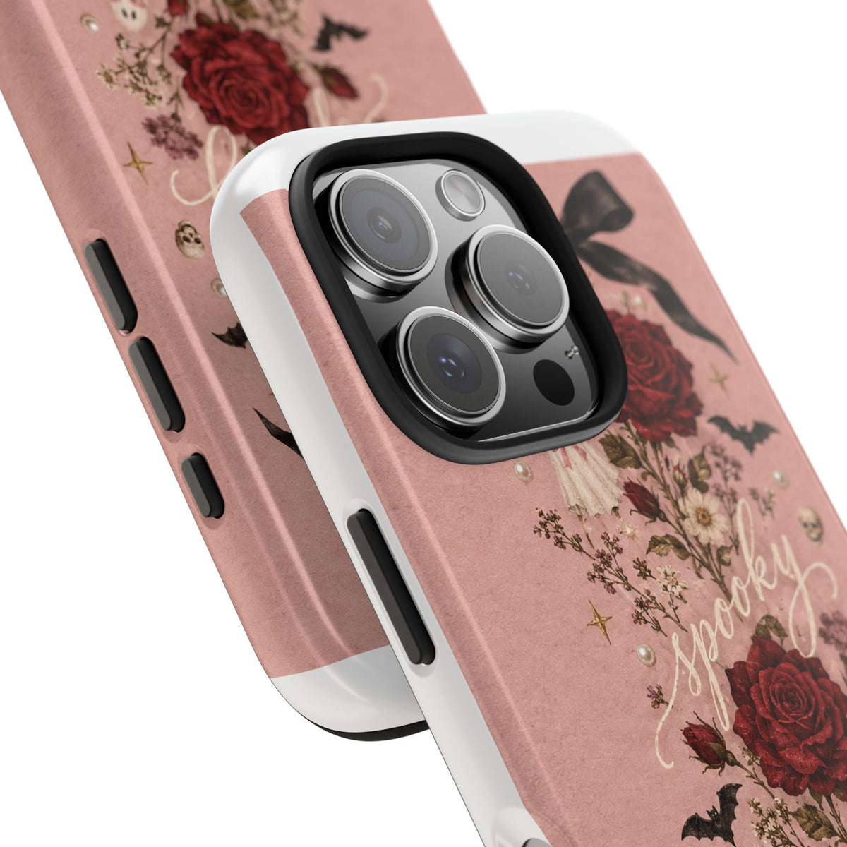 Tough Phone Case — 'Spooky Season' Vintage Rose Protective Cover