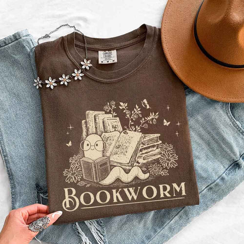 Bookworm Comfort Colors Shirt - Book Lover Tee