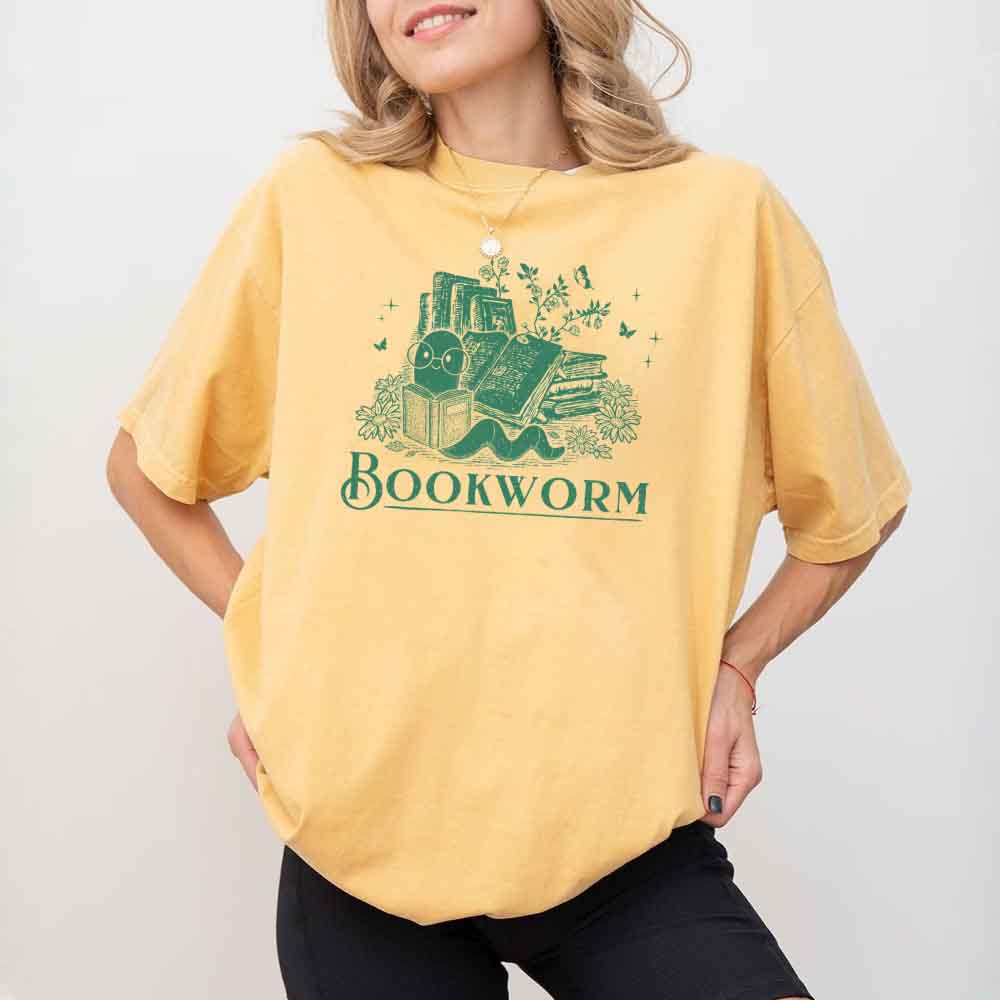 Bookworm Comfort Colors Shirt - Book Lover Tee