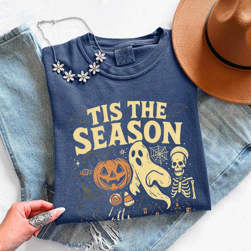 Tis The Season Halloween Comfort Colors Shirt - Spooky Tee