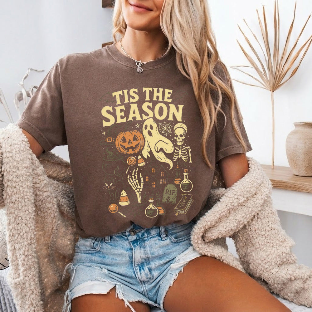 Tis The Season Halloween Comfort Colors Shirt - Spooky Tee