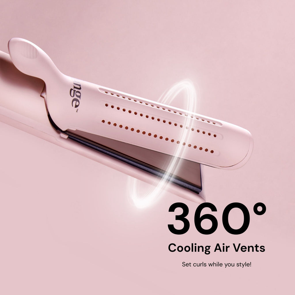 L'ange Hair Le Duo 360° Airflow Styler | 2-in-1 Curling Wand & Titanium Flat Iron Hair Straightener