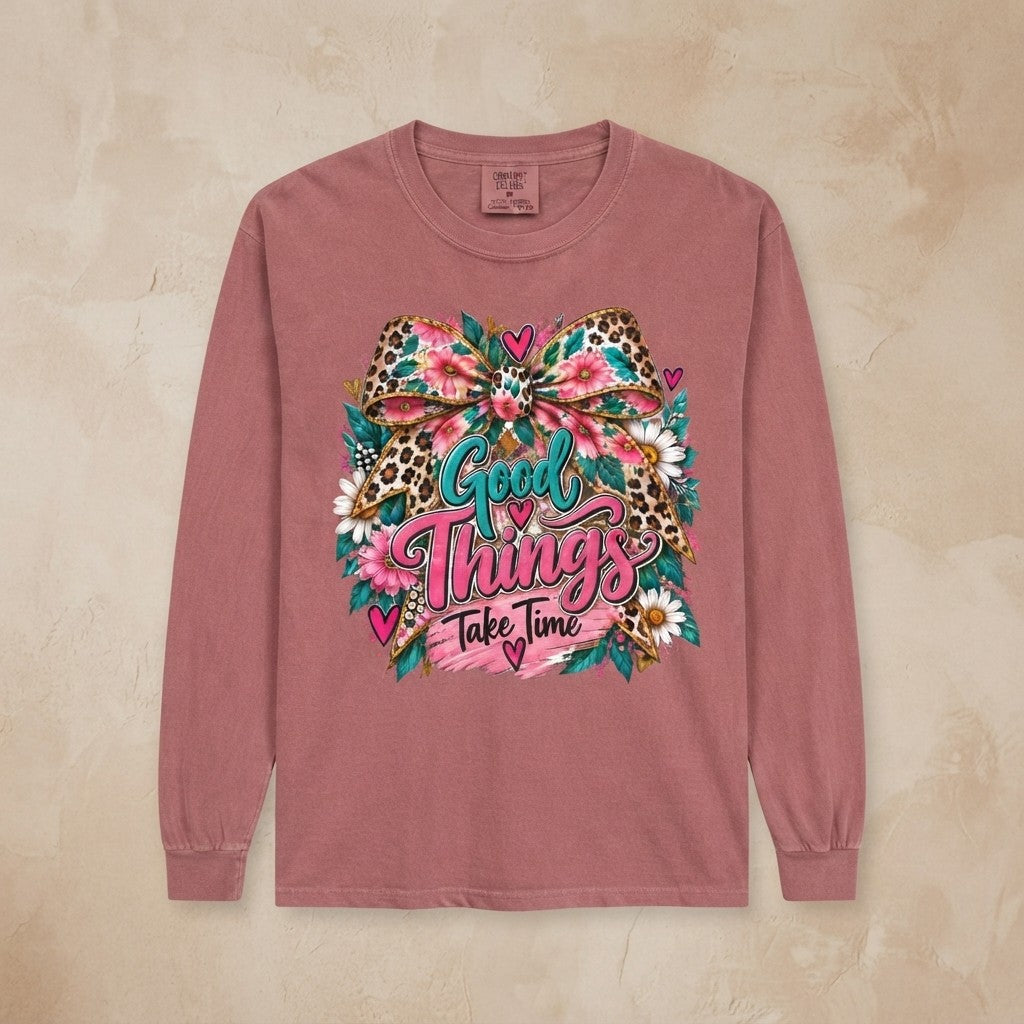 Garment Dyed Long Sleeve T-Shirt
